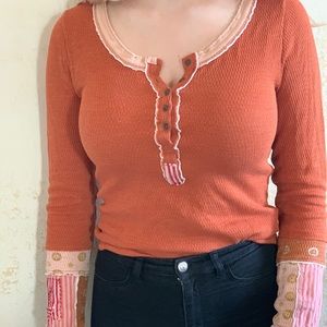 Burnt orange Free People thermal